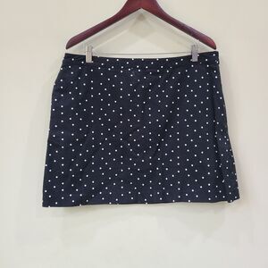 Izod PerformX Womens Golf Skort Size 14 Black Polka Dot Outdoor Sporty